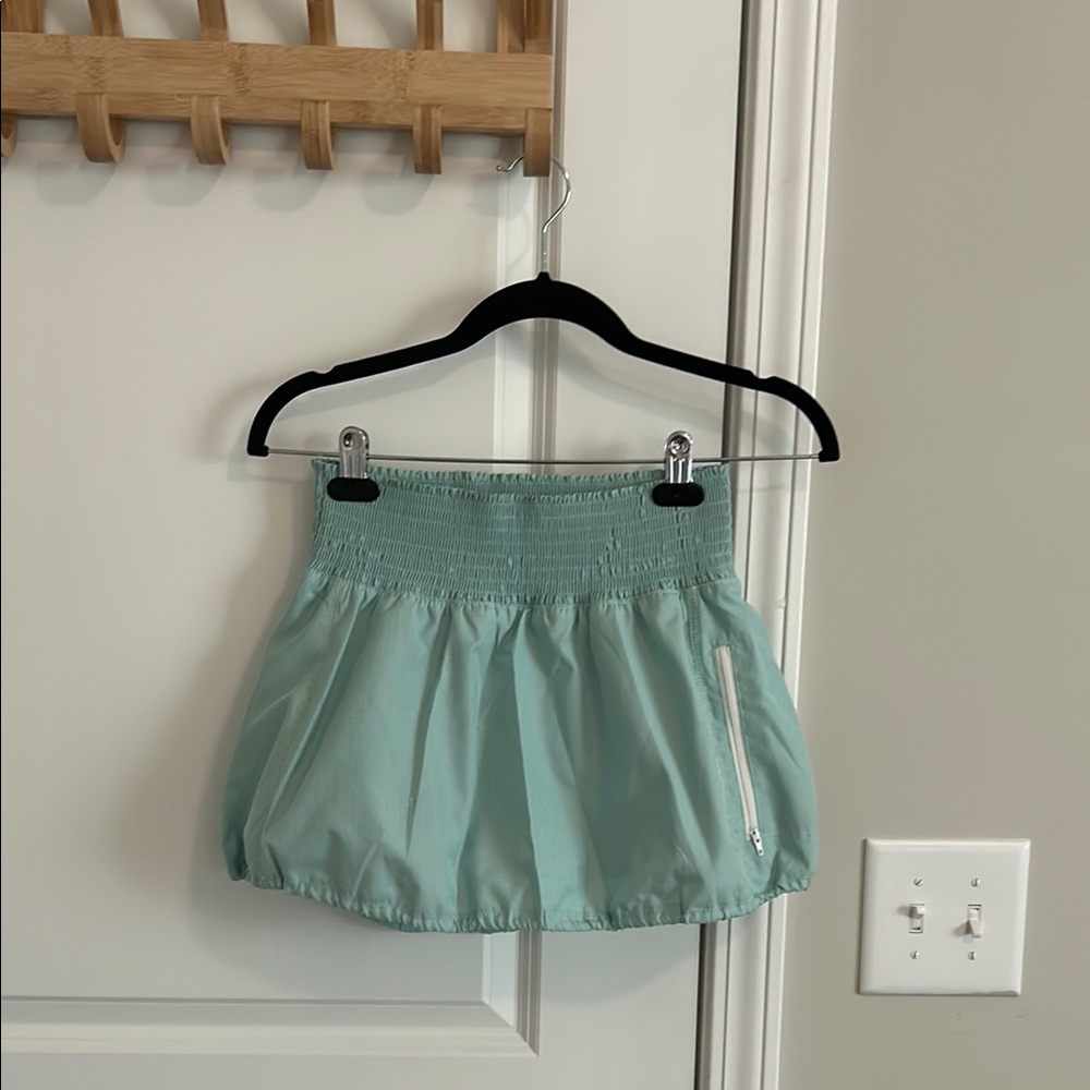 Mint Green Bubble Tennis Skirt